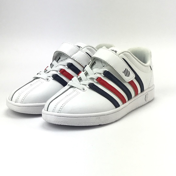 K Swiss Youth Varsity Classic Red White Blue Shoes - Picture 6 of 8